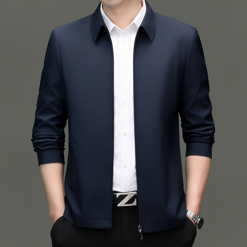 American Tommy Tommy Men's Jacket Business High-End Executive Jacket Spring & Fall New High-End Lapel Top American Tommy Tommy Men's Jacket Business High-End Executive Jacket Spring & Fall New High-End Lapel Top