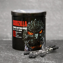 Japan-made Sanyo cotton swabs Godzilla Moomin printed cleaning makeup cotton swabs ear ear cotton swabs boxed 200 pieces