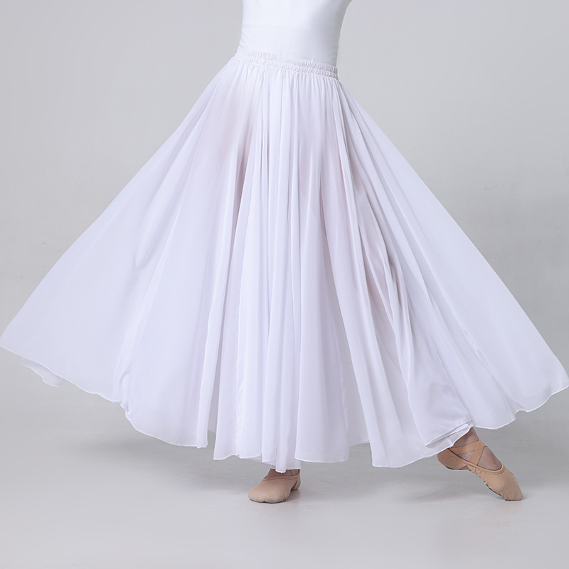 Classical dance big skirt performance clothing dresses double -layer…