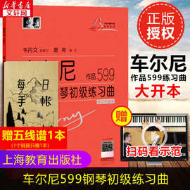 车尔尼钢琴初级练习曲 作品599 修订升级版钢琴基础教程书籍 大音