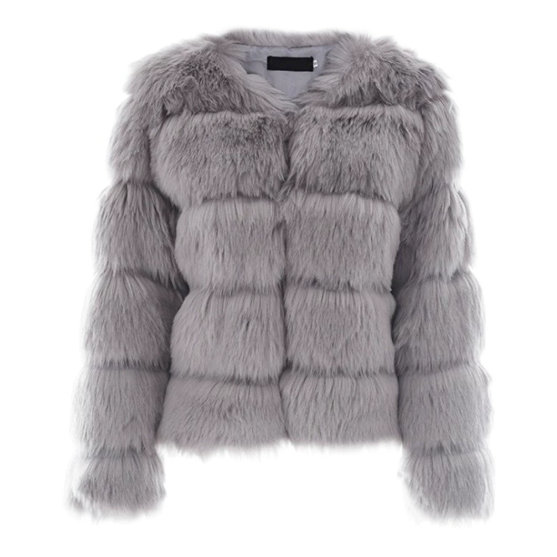 Меховая Европейская и американская Самая продаваемая шуба из искусственного меха лисы, женская шуба из искусственного меха с коротким длинным рукавом