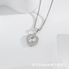 Pendant heart-shaped, genuine design necklace, Korean style, one carat, simple and elegant design