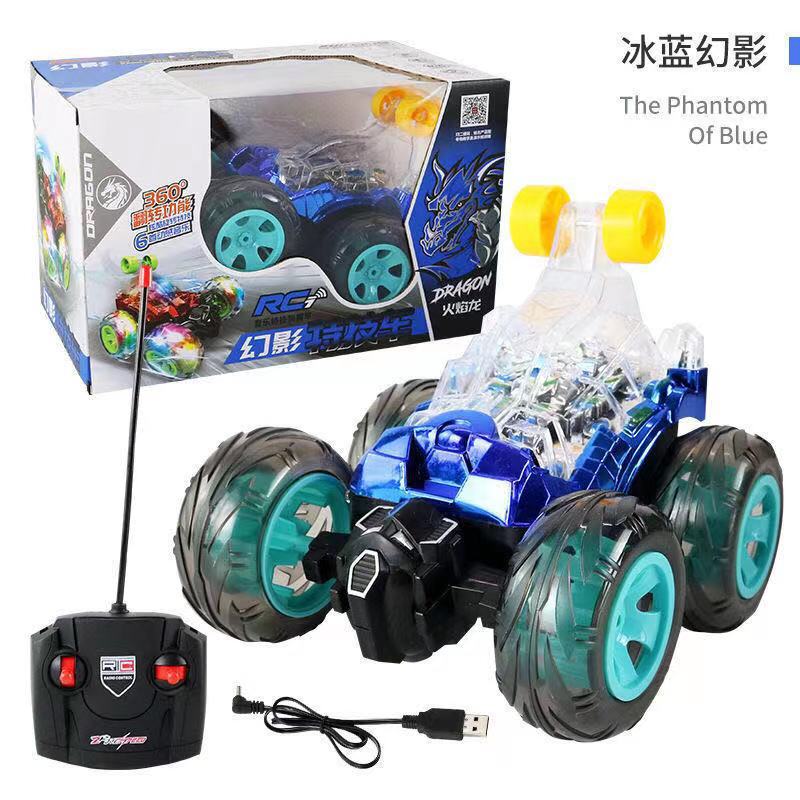 遠隔操作のダンプトラックのおもちゃの照明の音楽の子供のリモコンの車は360度の特技の回転に耐えて充電することができます。|undefined