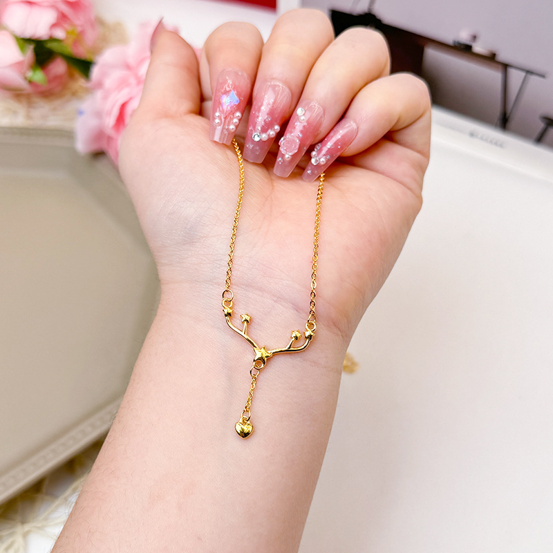 Nueva arena oro Yilu collar de seguridad borla amor corbata joyería antigua herencia aleación de cobre estilo popular todo fósforo