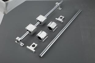 Linear optical axis guide rail set slide rail woodworking push table saw cylindrical slider slide table chrome plated rod support guide rail