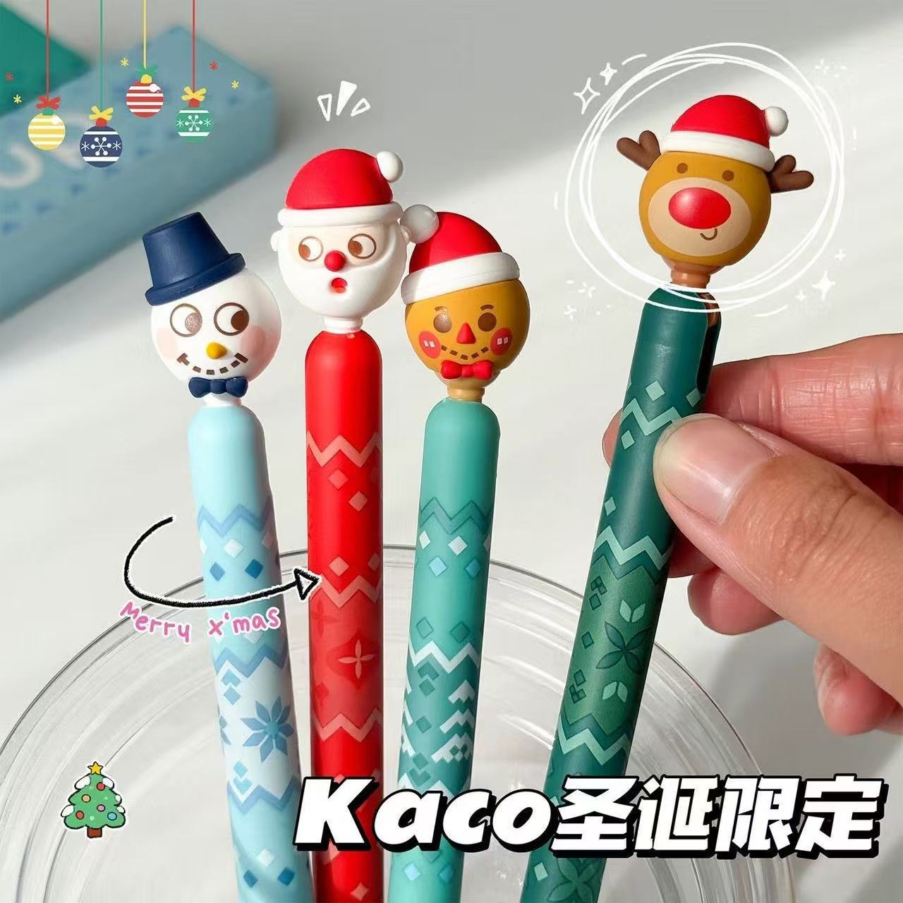 Envío gratis Kaco Chuxin Lingyue Jingdian Presione el bolígrafo de góner Examen de estudiante Cepillo Pen Set Colección al por mayor image 5