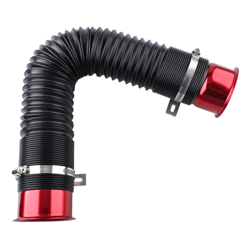 Cross-border car modification 76mm adjustable intake ventilation telescopic tube supercharged turbine intake hose guide tube