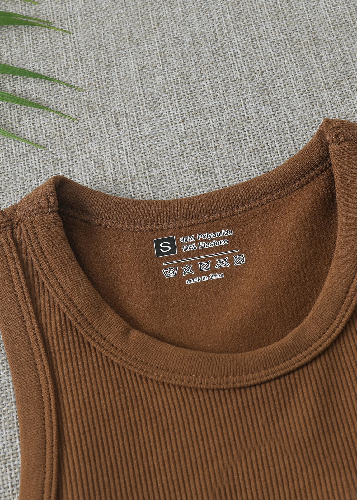 Dames geribde gebreide tanktop slim fit longline camisole voor laagjes_voghion.com