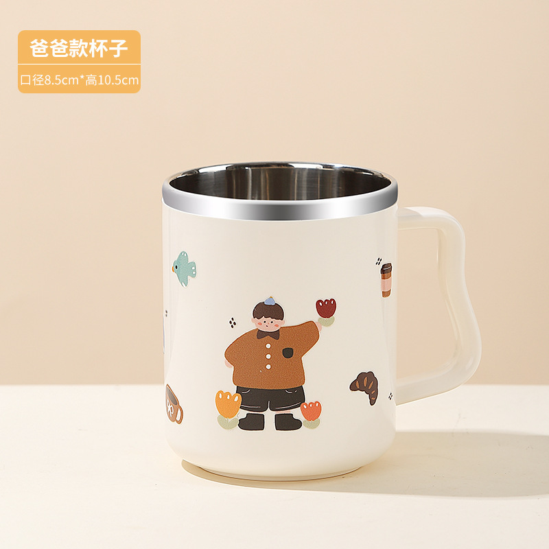 食品级304不锈钢杯儿童杯家用漱口杯加厚隔热耐摔刷牙杯杯口光滑|undefined