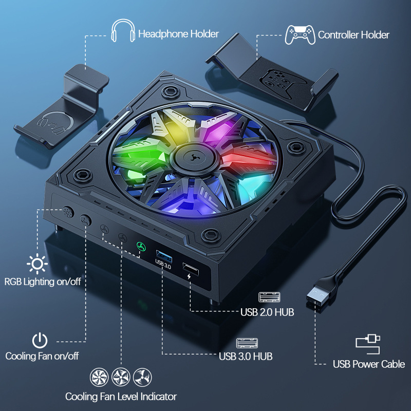 Xbox シリーズ X コンソール冷却ファンに適した強力な放熱ストリップ RGB クールな光源工場|undefined