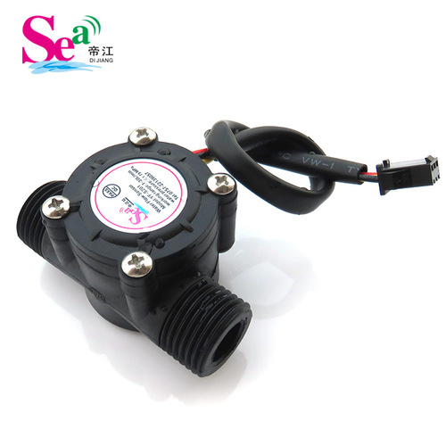 Water flow sensor liquid flow meter switch 4 minutes hot water heater Hall sensor S201 detects DN15