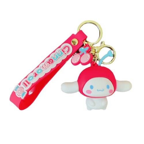 New cute Sanrio cherry whisper pendant Kurome with car bag pendant gift keychain wholesale