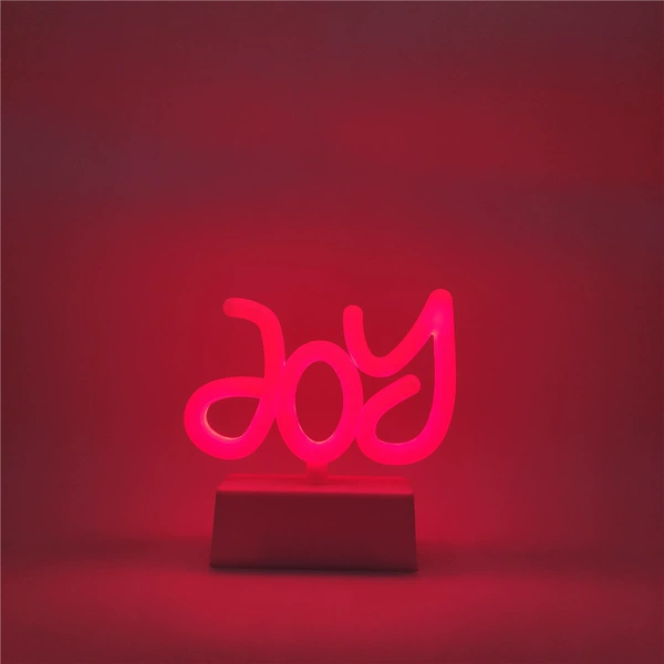 Base injection neon light JOY red