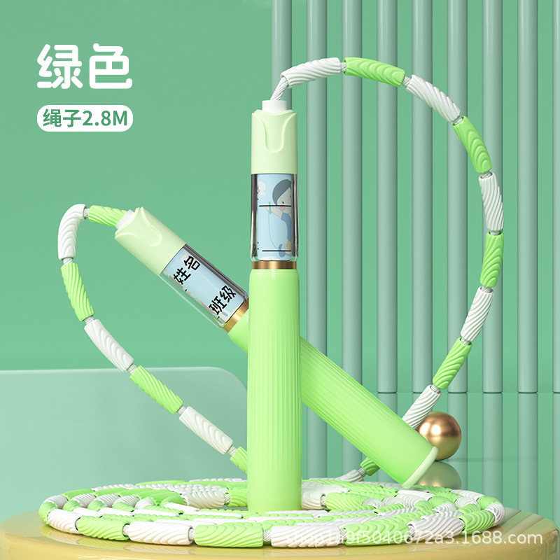 儿童跳绳竹节绳学生专用3到6岁初学幼儿园小学生可签名可调节跳神|undefined