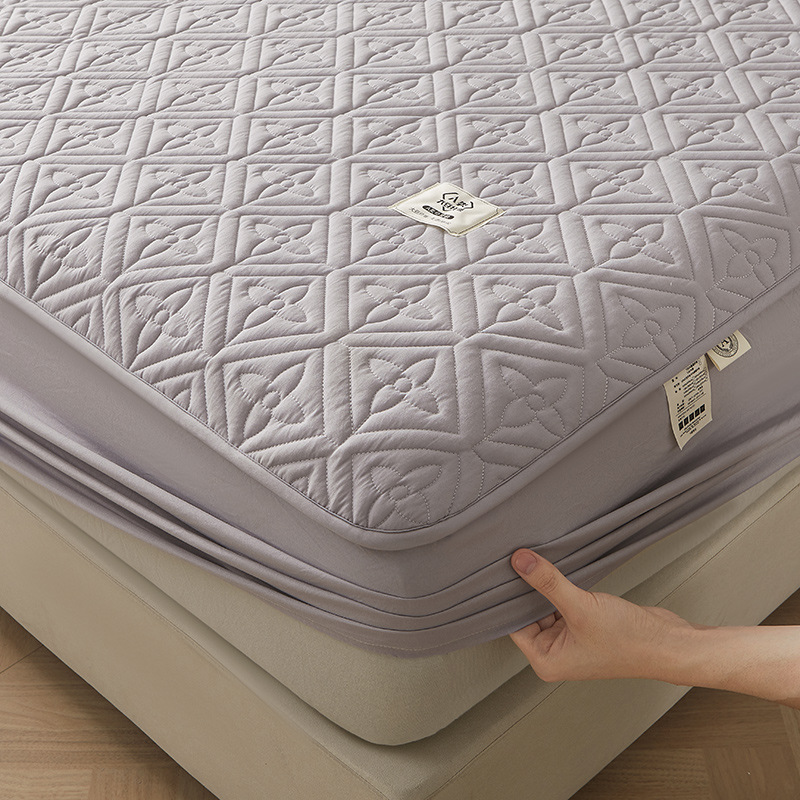 2025 nueva sábana acolchada antibacteriana de fibra de soja de algodón crudo de clase A para madres y bebés