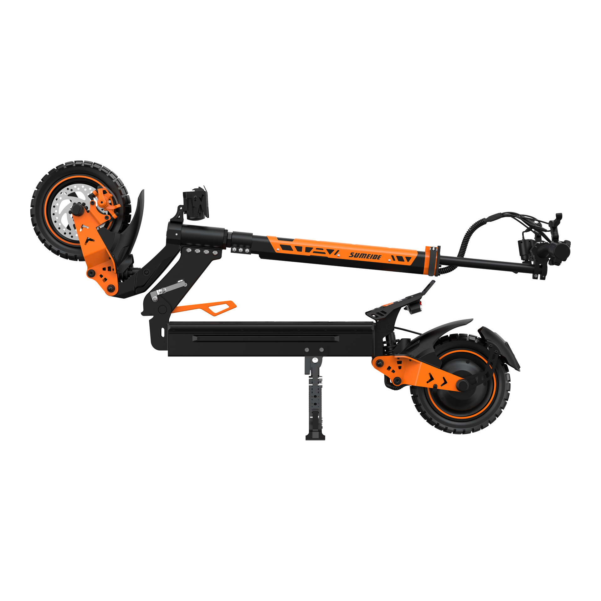 New adult foldable electric scooter with high power, long battery life, portable mini two-wheeled electric vehicle