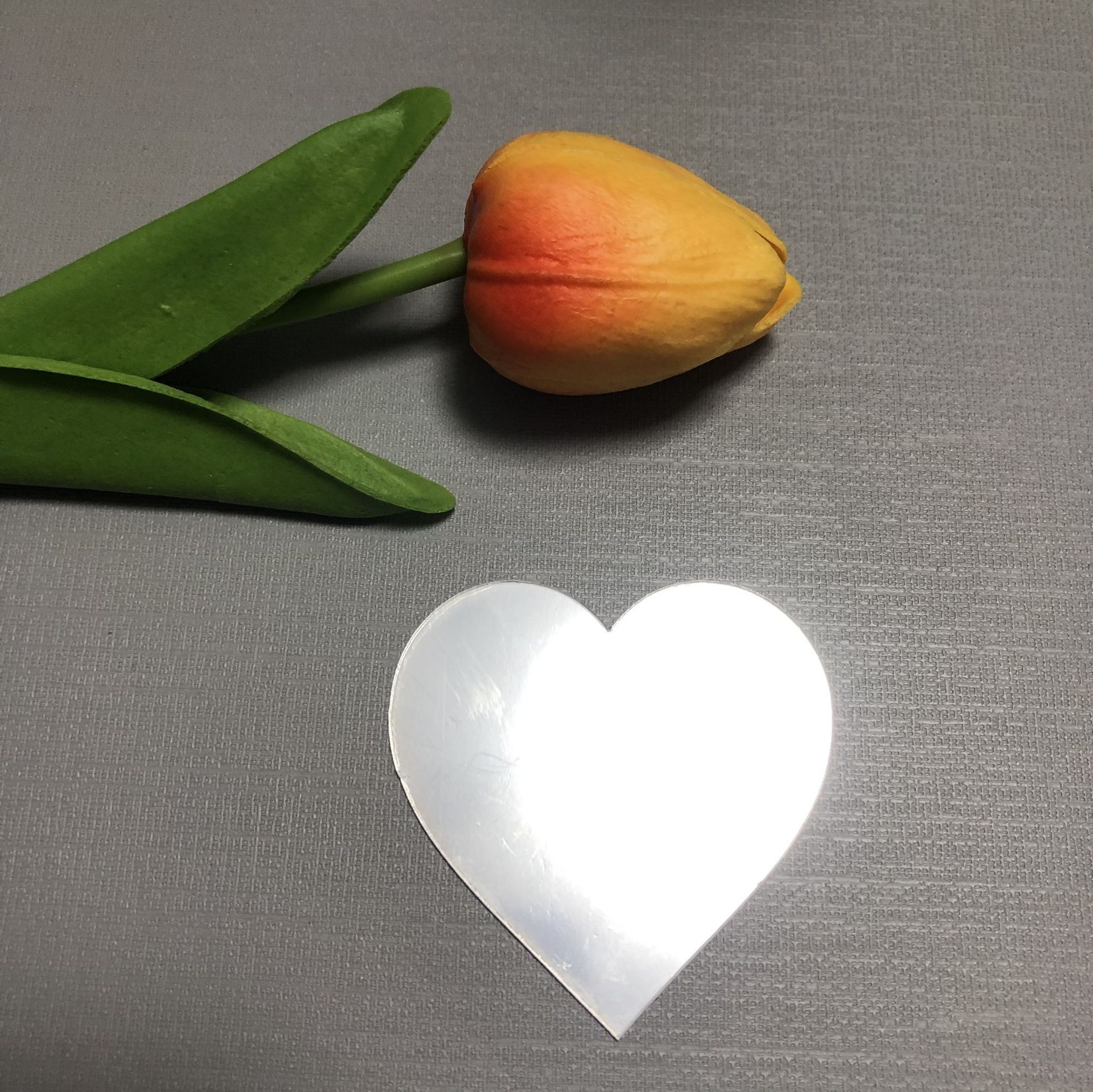 贴手机壳上的小镜子自粘背面补妆化妆镜贴爱心后面镜面贴片可粘贴