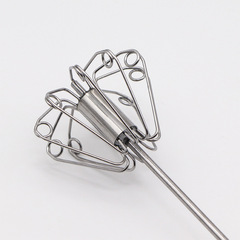 Stainless steel semi-automatic 10-inch plastic handle squeeze cream whipper mixer baking tool