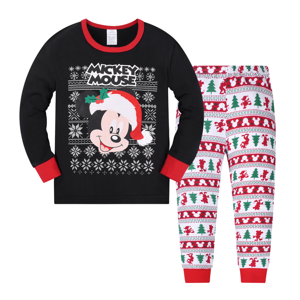 2023 Comercio exterior transfronterizo nuevos niños pijamas de Navidad niños y niñas de algodón homewear de Navidad en stock al por mayor