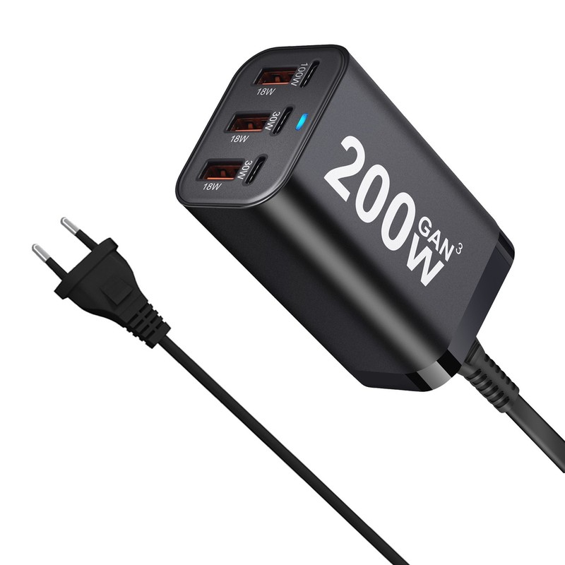 携帯電話充電器 PD100W 急速充電マルチポート窒化ガリウムデスクトップ充電器ハイパワー充電ヘッドポータブル旅行と互換性あり|undefined
