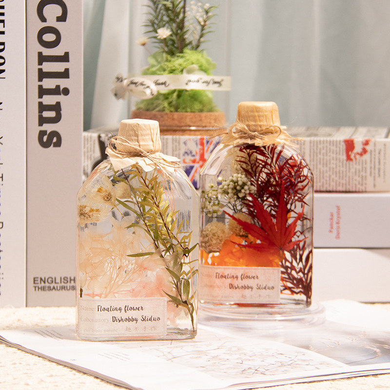 Specimen Floating Vase DIY Eternal Flower Dried Flower Materials Handmade Team-Building Mother's Day Warm-Up Activity That Does Not Wither