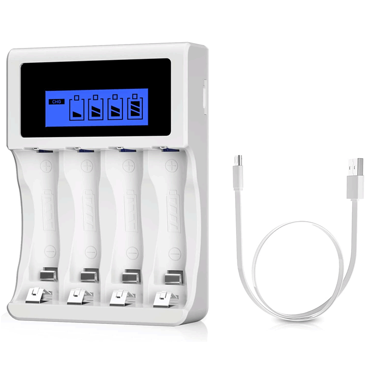 5号7号电池充电器 1.2V充电电池充电器 AA AAA智能液晶电池充电器