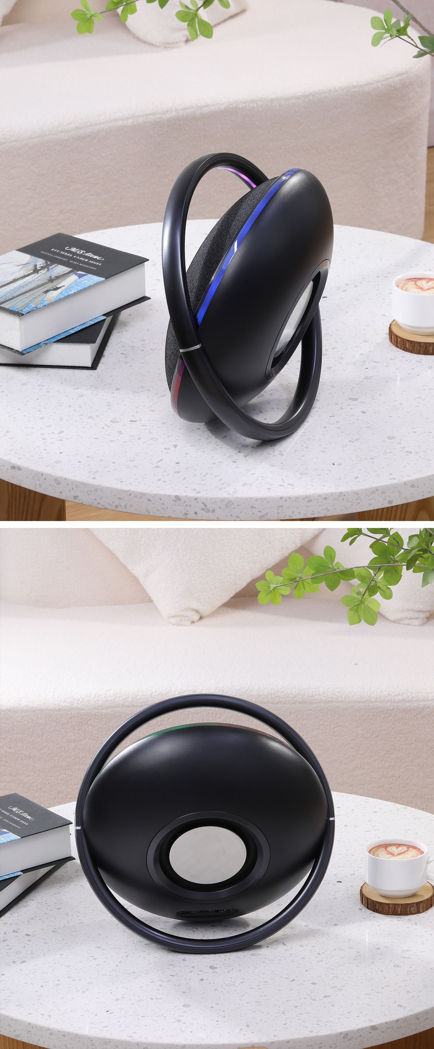 Premium Portable Bluetooth Speaker With Powerful Bass And Led_voghion.com