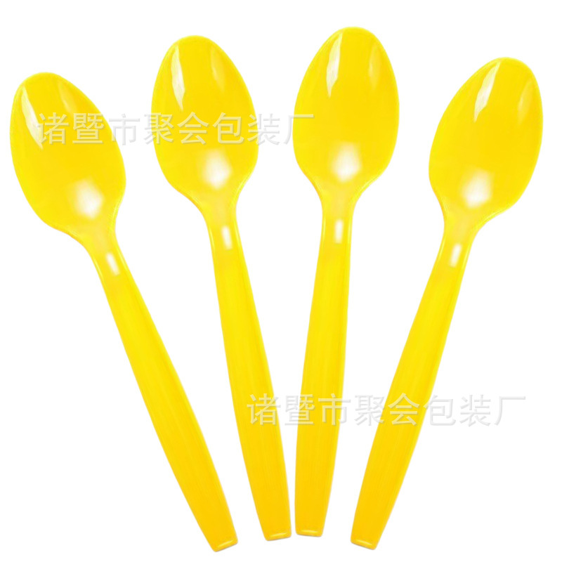 스폰지밥 노란색 스푼 10개입