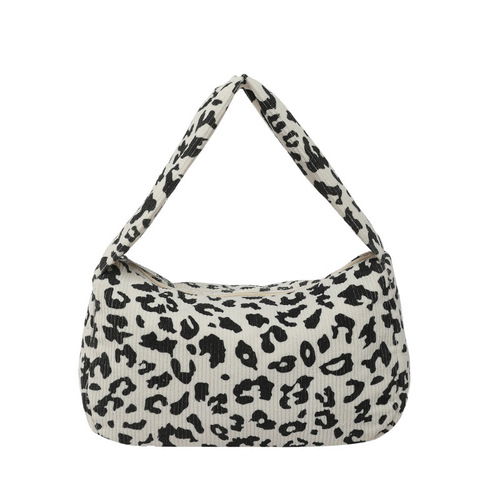 Summer New Retro Leopard Print Polyester High-Quality Trendy Personal Storage Bag Versatile Casual Handbag