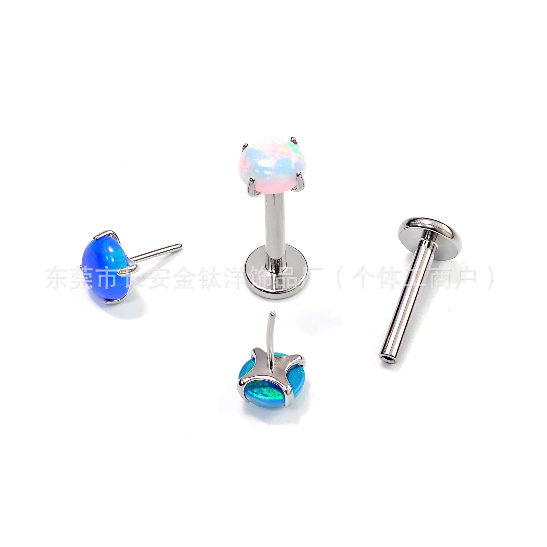 Labret piercing jewelry detail image