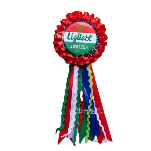 Nueva oferta de ropa Insignia de despedida de soltero Celebración Etiqueta Cinta Ramillete Insignia de encaje Vestir