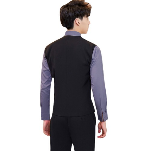 Autumn men's and women's long-sleeved fake two-piece vest suit catering hot pot restaurant KTV hotel restaurant bar waiter uniform