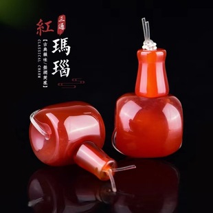 Factory Direct Supply red agate tee diy jewelry accessories Xingyue Bodhi accessories Xizang Buddha head tee