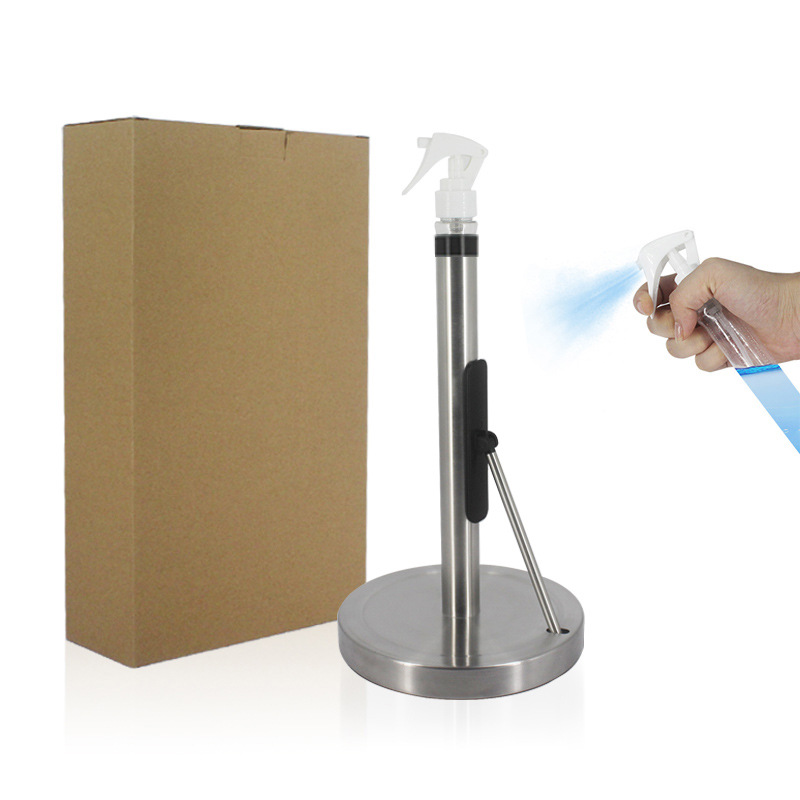 Soporte para toallas de papel/papel de cocina multifunción de acero inoxidable - Soporte vertical para rollo de papel, soporte para papel film/papel de silicona