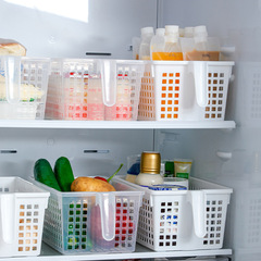 Japanese-imported refrigerator storage basket with handle, household cabinet kitchen fruit and vegetable sundries organizer and storage container.