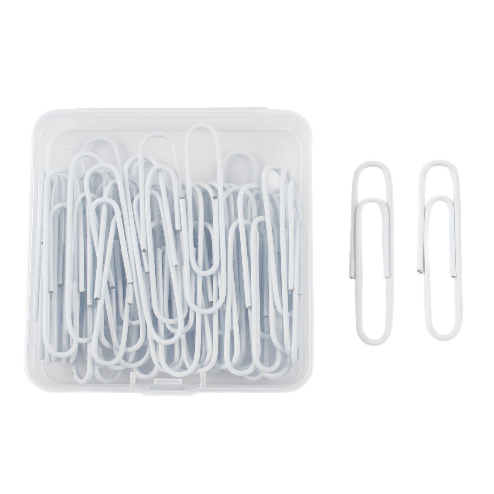 Juego de 50 Clips de Papel de Colores en Caja, Gran Tamaño de 50 mm, Clips de Papel en Forma de U para Oficina, Venta al por Mayor