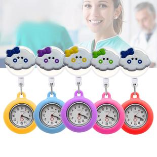 Amazon Bow Cloud Series Wall Watch Patch Aliexpress Student Exam Pocket Watch Chest Watch Cartoon Cute Silicon