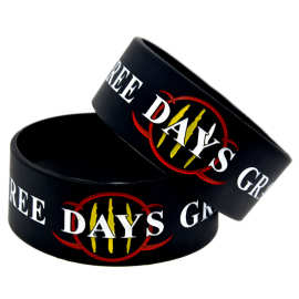 欧美Three Days Grace乐队硅胶手环1英寸手腕带明星应援运动手圈