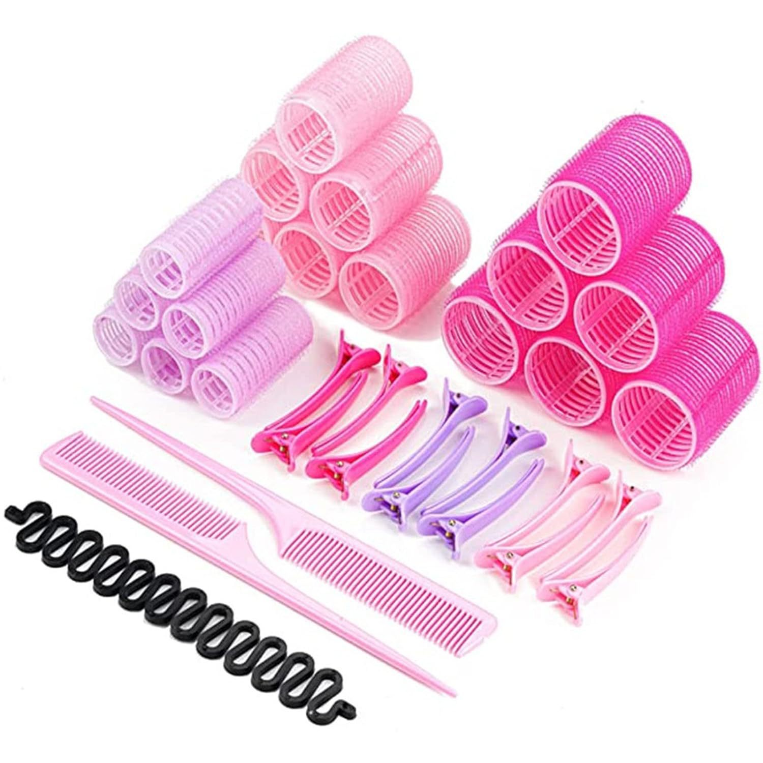 Bangs curling roller Amazon multi-size lazy hair styling air bangs curling plastic curling artifact