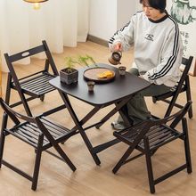 折叠桌家用小户型吃饭餐桌简易租房宿舍免安装便携式摆摊小方桌子