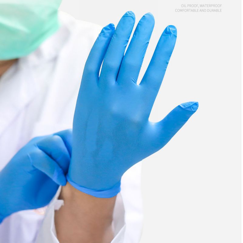 Хай-Хено осмотр перчатки ПВХ одноразовый беспороховой врач медицинская пластиковая пленка прозрачная бытовая