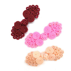 Miaoyi clothing accessories Tang suit cheongsam buckles wholesale hand-woven seven-bead polyester buttons retro clothes buttons