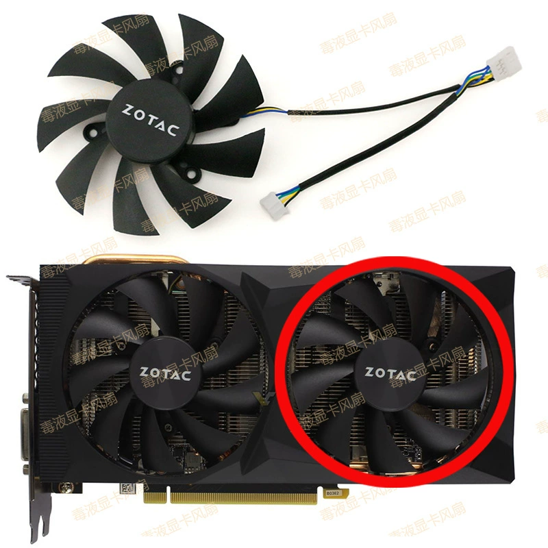 Охлаждающий вентилятор для видеокарты ZOTAC Sotai RTX 2060/2060S/1660/1660TI Destroyer HA/HB