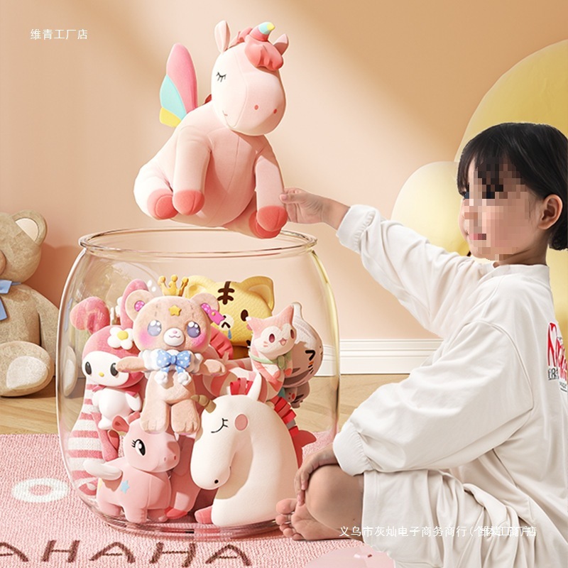 子供の収納桶のぬいぐるみの布の客間に子供のおもちゃを入れます。|undefined
