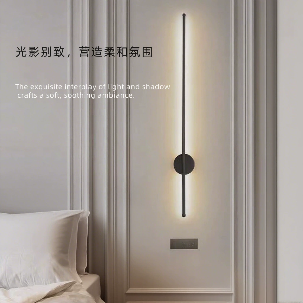 Простой длинный настенный светильник для лестницы, современный линейный светильник для внутреннего прохода, антикоррозийный настенный светильник, светодиодный арт