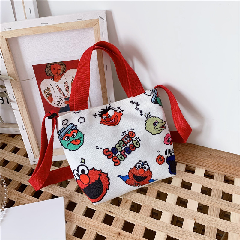 Bolsos para niños al por mayor Bolsos de hombro de moda coreana para niños Bolsos de mensajero para niños de lona de dibujos animados Bolsos de mano