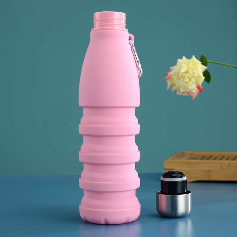 Cute Solid Color Silica Gel Water Bottles 1 Piece display picture 13