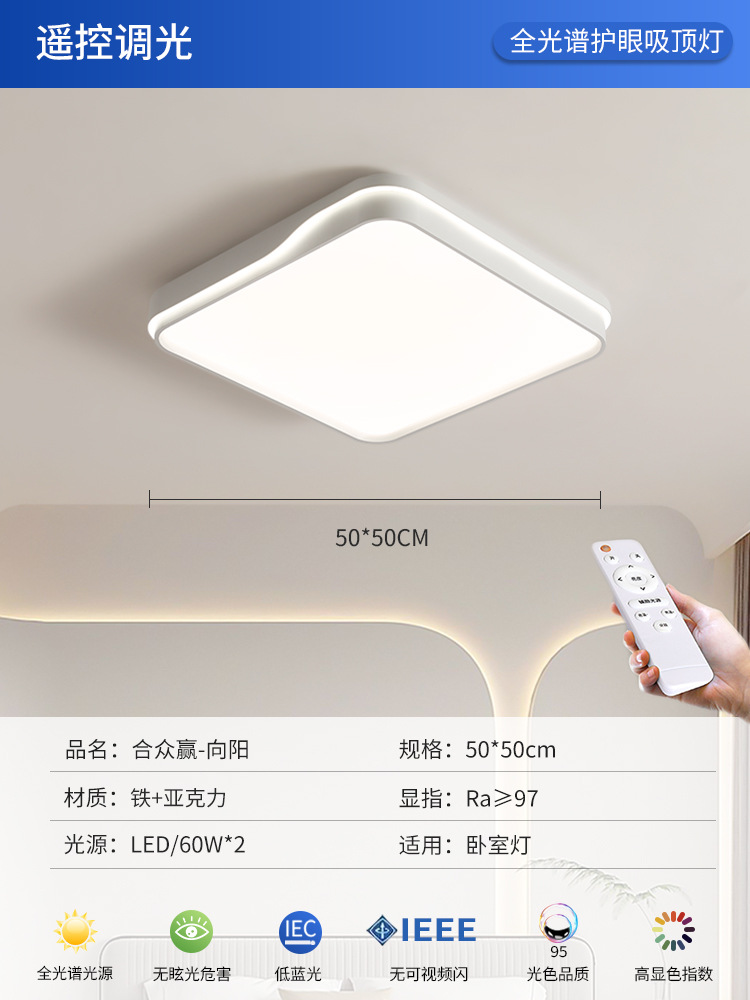 Xiangyang-white 50*50cm stepless 60 watts