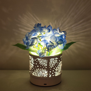 New simulation hydrangea potted night light charging bedside atmosphere table lamp ornaments high sense gift decorative lamp