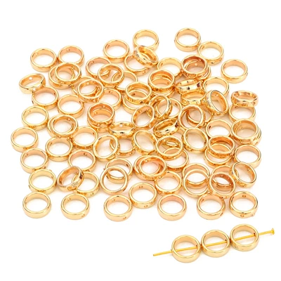 Zərgərlik ara hissələri — Earrings Material - gold-round-12mm-50-pcspack